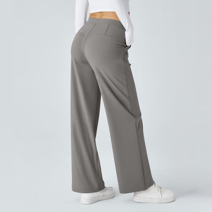 Halara Flex™ High Waisted Plicated Side Pocket Straight Leg Waffle Work Pants