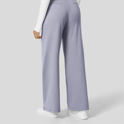 Halara Flex™ High Waisted Plicated Side Pocket Straight Leg Waffle Work Pants